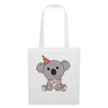 Koala pour anniversaire pour les enfants un anniversaire - Sac en tissu - blanc - Devant
