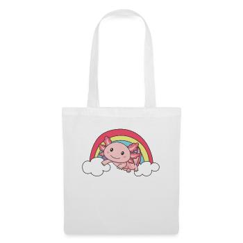 Arc-en-ciel axolotl doux axolotl pour les enfants - Sac en tissu - blanc - Devant