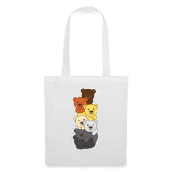 Bear Brotherhood Flag Pride LGBTQ Bear Bunch - Sac en tissu - blanc - Devant