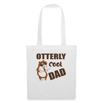 Otterly cool dad funny fathers Day gift - Stoffbeutel - Weiß - Vorne