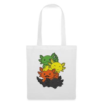 aromantic Flag Gay Pride LGBTQ Axolotl - Stoffbeutel - Weiß - Vorne