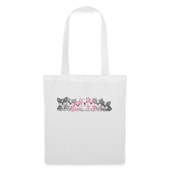 Demigirl Flag Corgi Pride LGBTQ cute dogs - Tote Bag - white - Front