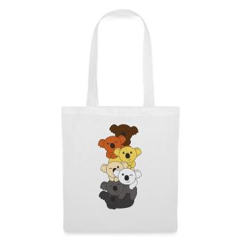 Bear Brotherhood Flag Pride LGBTQ Koala Bunch - Sac en tissu - blanc - Devant