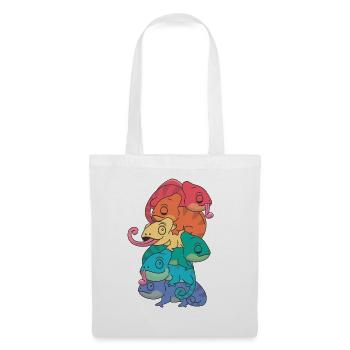 Rainbow Flag Gay Pride LGBTQ Chameleon Bunch - Tote Bag - white - Front