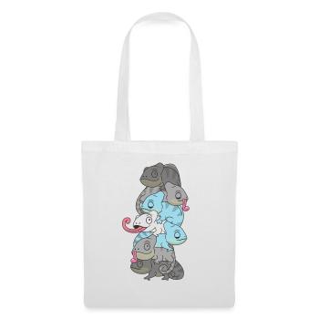 Demiboy Flag Pride LGBTQ Chameleon Bunch - Tote Bag - white - Front