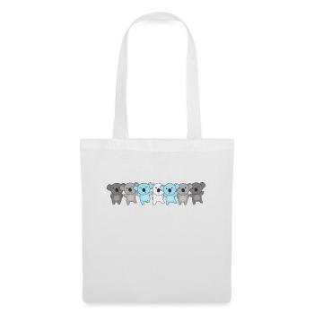 Demiboy Flag Pride LGBTQ Doux Koala - Sac en tissu - blanc - Devant