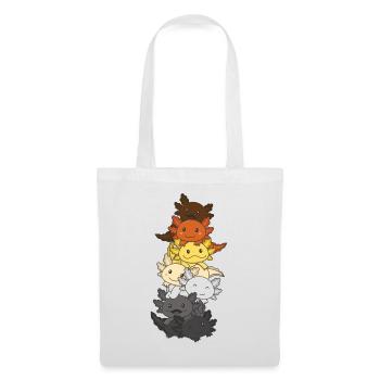 Bear Brotherhood Flag Pride LGBTQ Axolotl - Tote Bag - white - Front