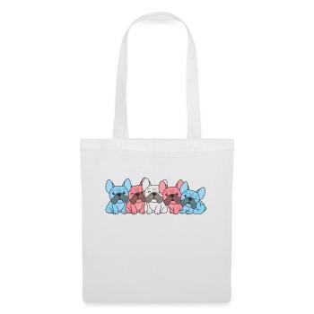 Transgender Flag French Bulldog Pride LGBTQ Dogs - Tote Bag - white - Front