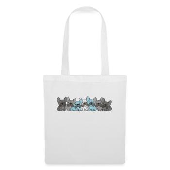 Demiboy Flag French Bulldog Pride LGBTQ Dogs - Tote Bag - white - Front