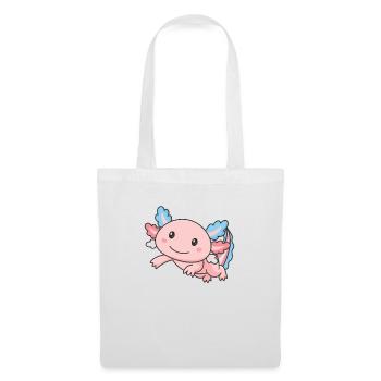 Transgender Flag June Pride LGBTQ Axolotl - Tote Bag - white - Front