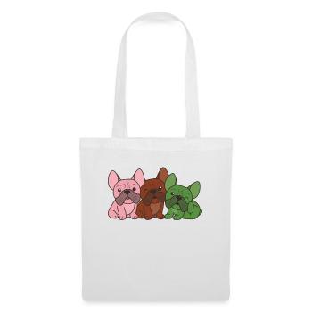 GynosexUell Flag French Bulldog Pride LGBTQ Dogs - Tote Bag - white - Front