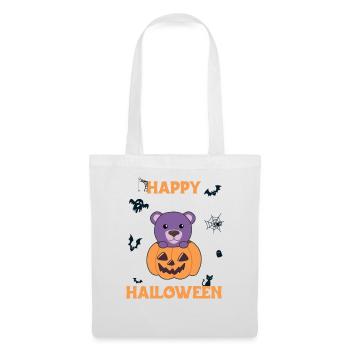 Bear in pumpkin cute bears Happy Halloween - Tote Bag - white - Front