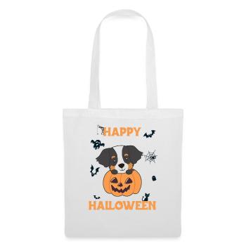 Bernese Mountain Dog in Pumpkin Dogs Happy Halloween - Tote Bag - white - Front