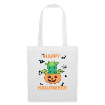 Dragon in Pumpkin Cute Dragons Happy Halloween - Tote Bag - white - Front