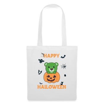 Bear in pumpkin cute bears Happy Halloween - Tote Bag - white - Front