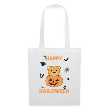Bear in pumpkin cute bears Happy Halloween - Tote Bag - white - Front