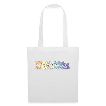 genderfaun Flag Corgi Pride LGBTQ cute dogs - Tote Bag - white - Front