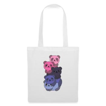 Omnisexual Flag Pride LGBTQ Cute Panda Bunch - Tote Bag - white - Front