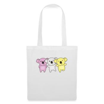 Twink Flag Pride LGBTQ Doux Koala - Sac en tissu - blanc - Devant