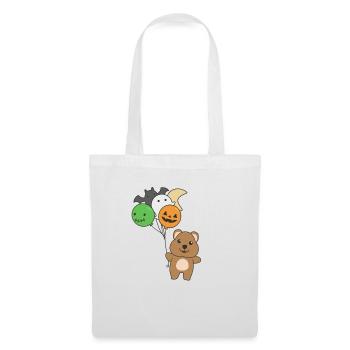 Quokka Halloween Ballons Enfants Animaux Mignons - Sac en tissu - blanc - Devant