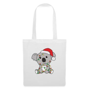 Koala Weihnachten Winter Tiere Koalas - Stoffbeutel - Weiß - Vorne