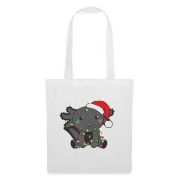 Axolotl Noël Animaux d’hiver Axolotls - Sac en tissu - blanc - Devant