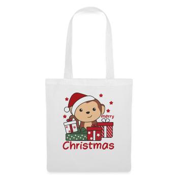 Monkey Christmas Gift Winter Animals Monkeys - Tote Bag - white - Front