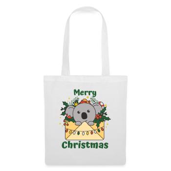 Koala Weihnachten Brief Winter Tiere Koalas - Stoffbeutel - Weiß - Vorne
