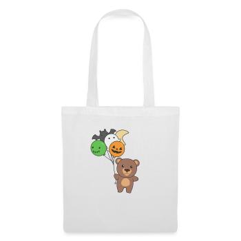 Ours Ballons d’Halloween pour enfants Ours mignons - Sac en tissu - blanc - Devant