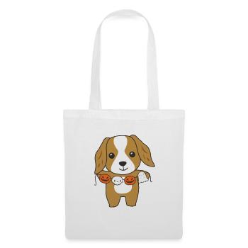 Cocker Spaniel Happy Halloween Dog Costume - Tote Bag - white - Front