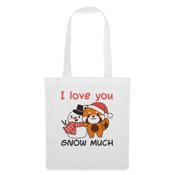 Red Panda I love you snow much snow pun - Tote Bag - white - Front