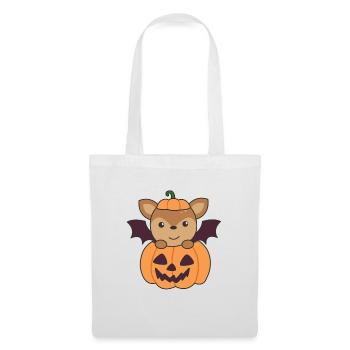 Deer Halloween Pumpkin Bat Costume - Tote Bag - white - Front