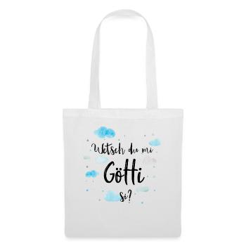 Wetsch du mi Götti si? Götti Geschenk - Stoffbeutel - Weiß - Vorne