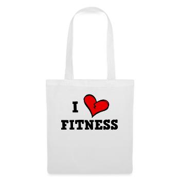 I love fitness - Tote Bag - white - Front