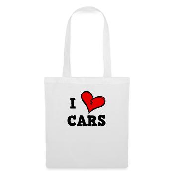 I love cars - Tote Bag - white - Front