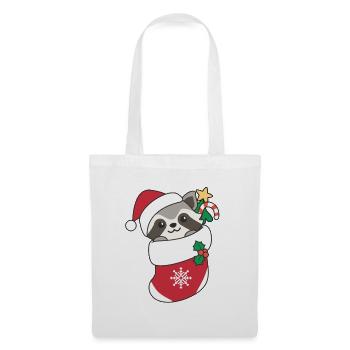 Raccoon Christmas Snow Winter Raccoons - Tote Bag - white - Front
