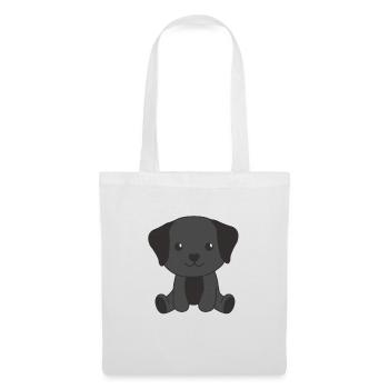 Labrador chiens mignons drôle Labrador - Sac en tissu - blanc - Devant