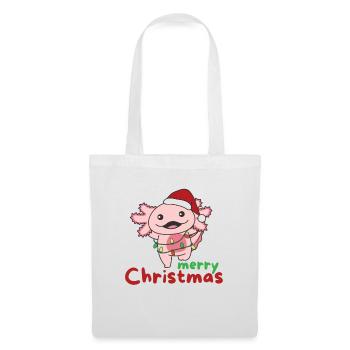 Axolotl Joyeux Noël Hiver Axolotls - Sac en tissu - blanc - Devant