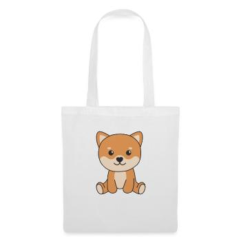Shiba Inu chiens mignons drôle Shiba Inus - Sac en tissu - blanc - Devant
