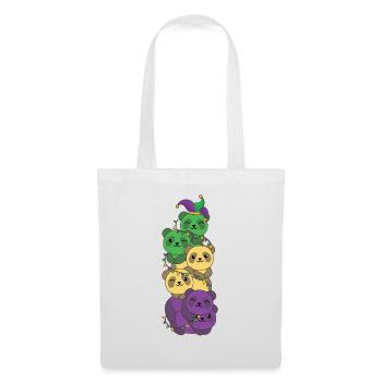 let the shenanigans begin Mardi Gras Panda Tower - Tote Bag - white - Front