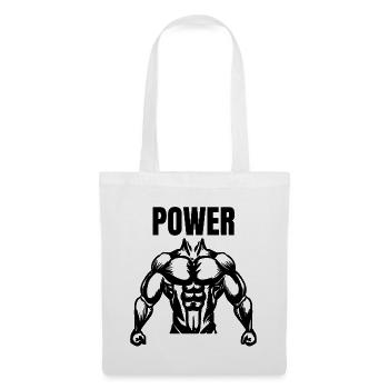 Power - Stoffbeutel - Weiß - Vorne