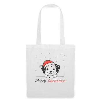 Dalmatian Christmas Snow Winter Animals Dogs - Tote Bag - white - Front