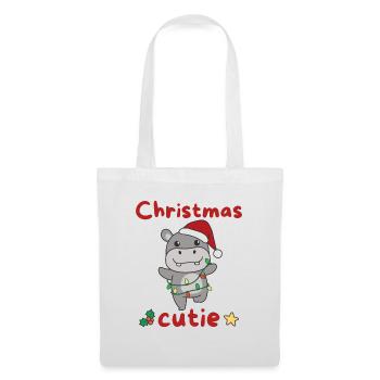 Hippo Christmas Horses Christmas Cutie - Tote Bag - white - Front
