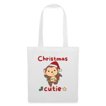 Monkey Christmas Monkeys Christmas Cutie - Tote Bag - white - Front
