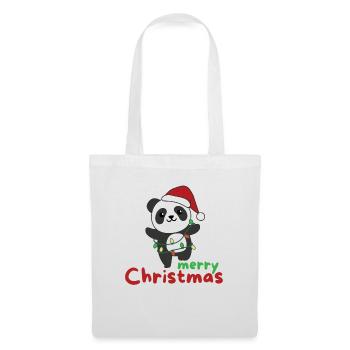 Panda Merry Christmas Winter Animals Pandas - Tote Bag - white - Front
