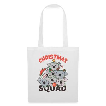 Koala Arbre de Noël Escouade de Noël Koalas - Sac en tissu - blanc - Devant