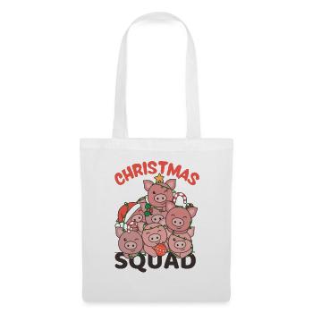 Pig Christmas Tree Christmas Squad Pigs - Tote Bag - white - Front