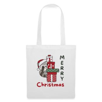 Raccoon Christmas Gift Winter Raccoons - Tote Bag - white - Front