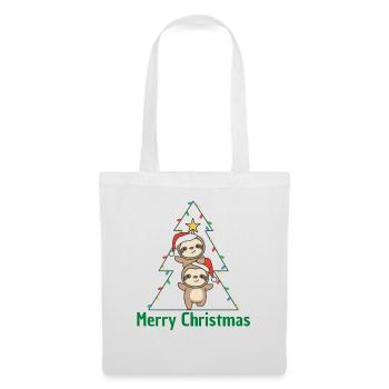 Sloth Christmas tree Christmas animals Sloths - Tote Bag - white - Front