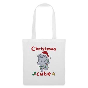 Hippo Christmas Horses Christmas Cutie - Tote Bag - white - Front